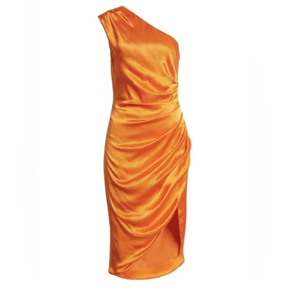 ELLIATT Isabelle Dress in Mango, Size Large, $210 - Picture 3 of 11
